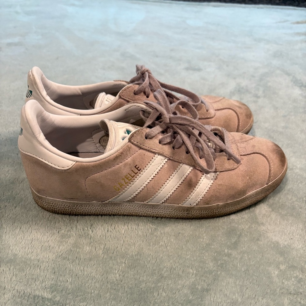 Adidas Gazelle Taupe Suede Shoes